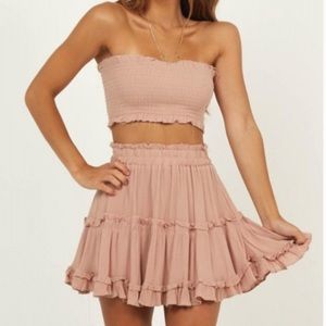 Showpo Outside the Line 2 piece set in mocha